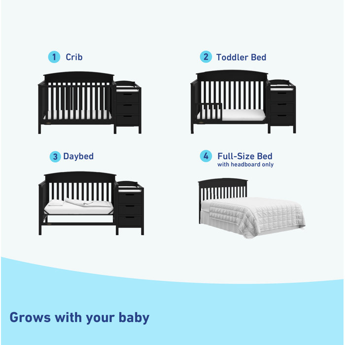 Graco Benton 4in1 Convertible Crib and Changer & Reviews Wayfair